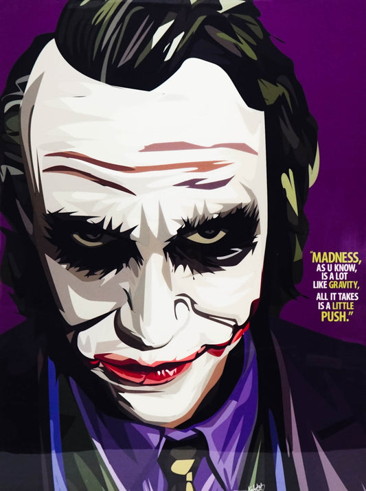 Joker Ver.4: Madness Large Pop Art (30X40)