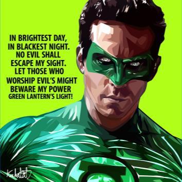 Green Lantern And The Flash Pop Art (10X10)
