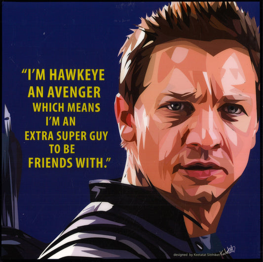 I'M Hawkeye An Avenger Pop Art (10X10)