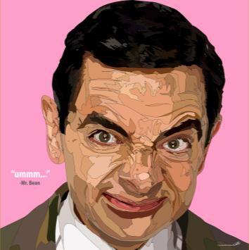 Mr. Bean Pop Art (10X10)