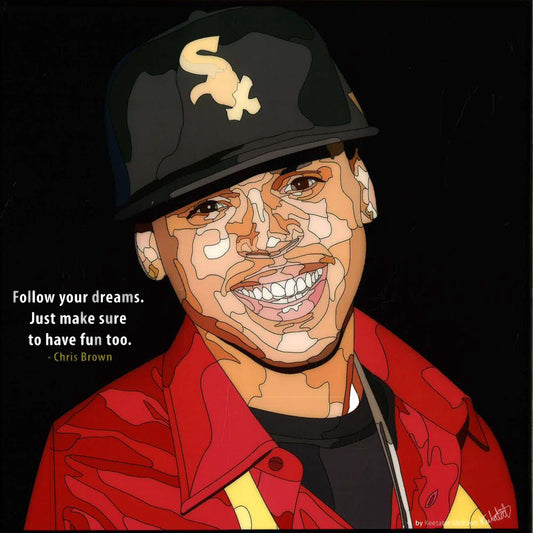 Chris Brown: Follow Your Dreams Pop Art (10X10)