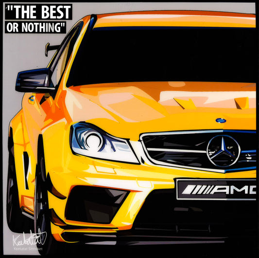 Amg C63 Mercedes-Benz: The Best Or Nothing Pop Art (10X10)