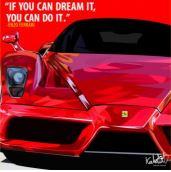 Ferrari If You Can Dream It Pop Art (10X10)