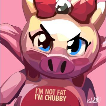 Tonde Burin: I'M Not Fat.I'M Chubby Pop Art (10X10)
