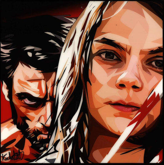 Logan & Laura Pop Art 10X10