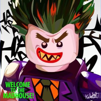 Joker LEGO Pop Art 10X10