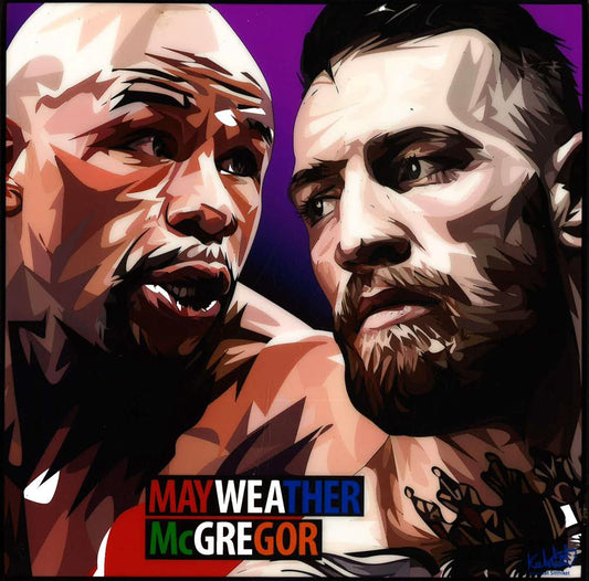Floyd Vs Conor: May Weather Mcgregor Pop Art (10X10)