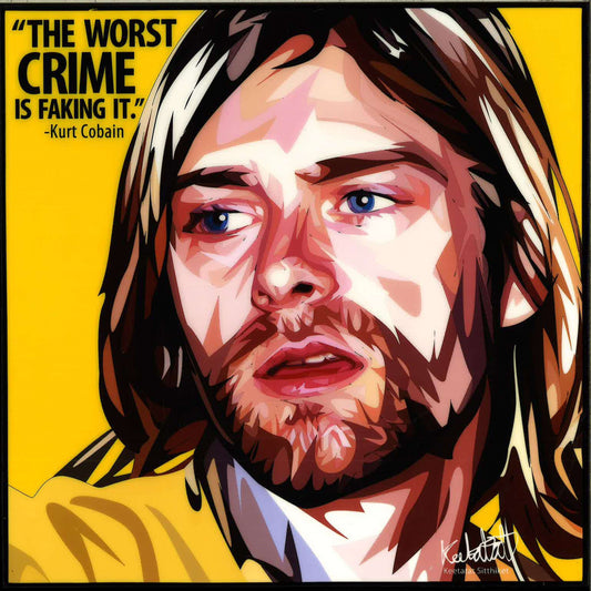Kurt Cobain: The Worst Crime Pop Art (10X10)