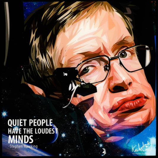Stephen Hawking Pop Art (10X10)
