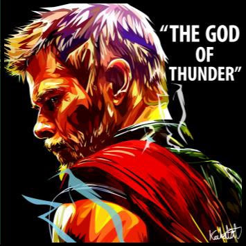 Thor Ver.3_The God Of Thunder Pop Art (10X10)