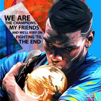 Pogba Ver.2_We Are The Champions Pop Art (10X10)