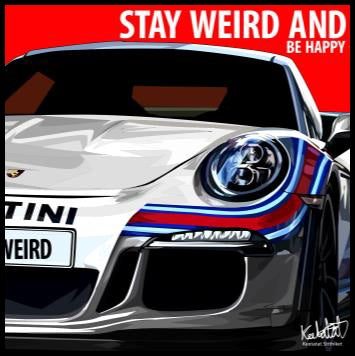 Porsche Martini Ver.2_Stay Weird Pop Art (10X10)