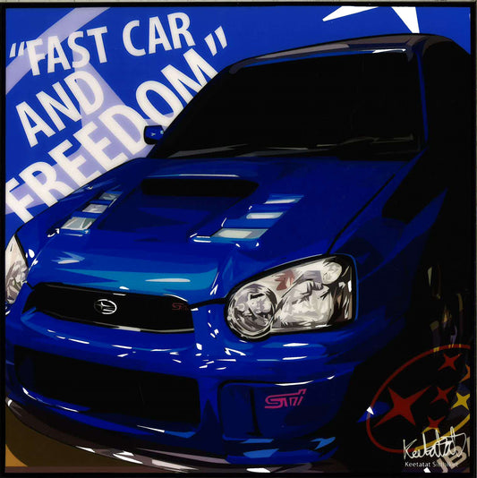 Subaru_Fast Car And Freedom Pop Art (10X10)