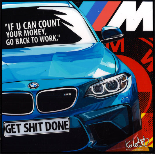 Bmw Ver.2: If You Can Count Pop Art (10X10)