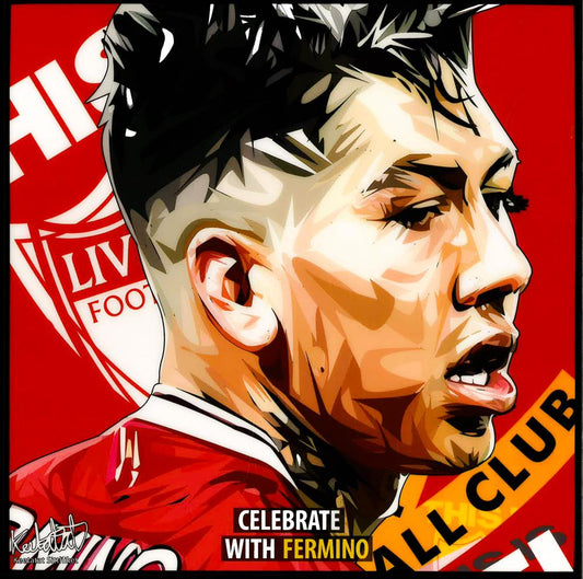 Roberto Firmino_Celebrate With Fermino -Liverppol Pop Art (10'X10')