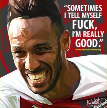 Pierre-Emerick Aubameyang Pop Art (10X10)
