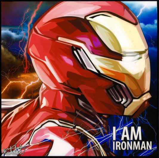 I Am Iron Man Pop Art (10X10)