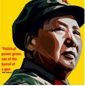 Mao Zedong Yellow Pop Art (10X10)