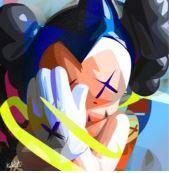 Kaws Abstract Ver1 White Glove (10X10)