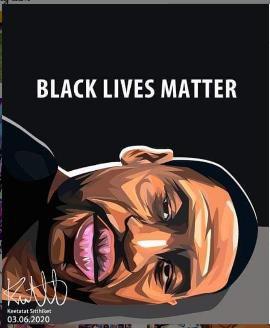 Black Lives Matter Pop Art (10X10)