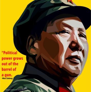 Mao Zedong Yellow Medium Pop Art (20'X20')