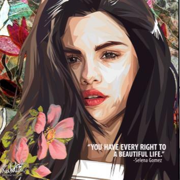 Selena Gomez_You Have Every Pop Art Large (30X40)