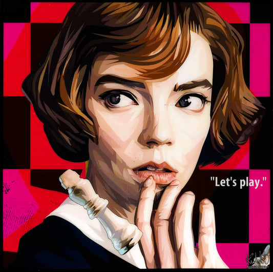 Beth Harmon (New Design),(10X10) Pop Art