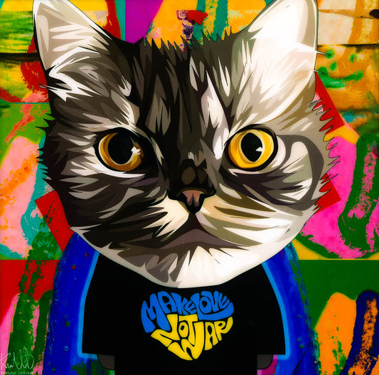 Cat Make Love Pop Art (10'X10')