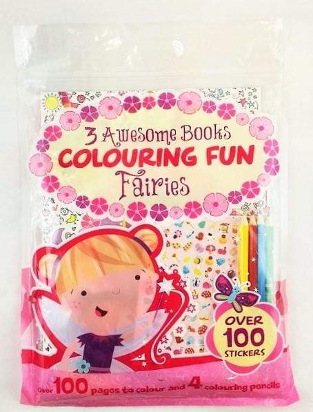 3 Awesome Books Colouring Fun Fairies