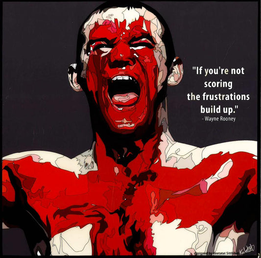 Wayne Rooney_Red Cross Pop Art (10'X10')