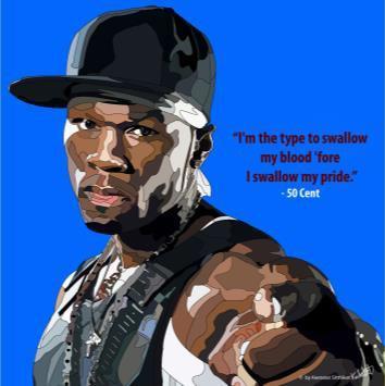 50 CENT POP ART (10'X10')