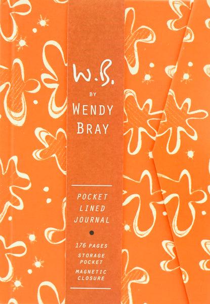 Wendy Bray Orange Cells Small Magnetic Journal