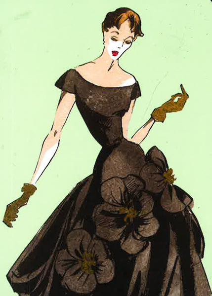 V&A Floral Dress Mini Notebook