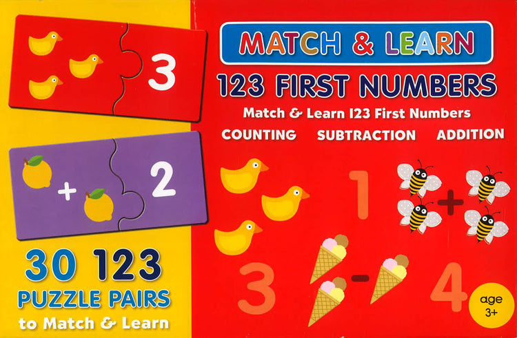 Match & Learn 123 First Numbers – BookXcess