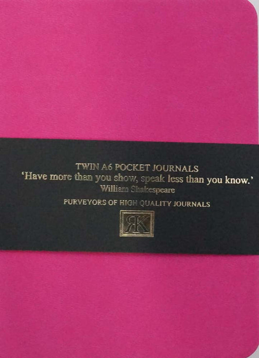 Pocket Journal: Pink & Blue (Twin Pack)