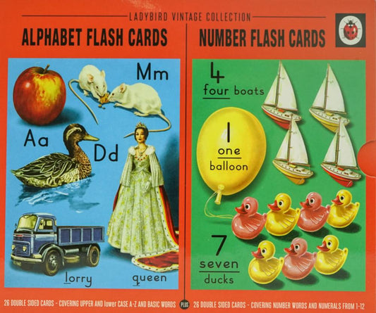 Ladybird Vintage Collection Alphabet And Number Flash Cards