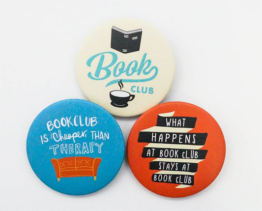 The Book Club (3 Button Badges)