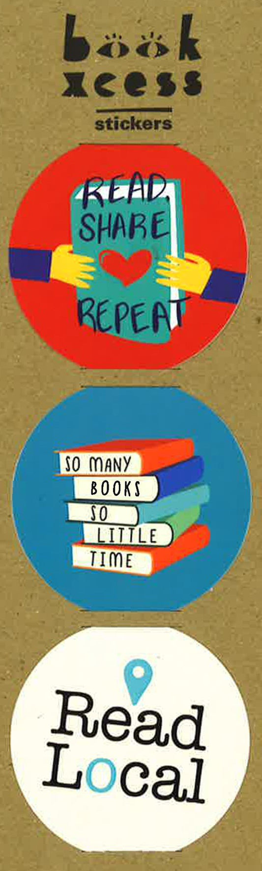 The Bookworm (Sticker Badges)