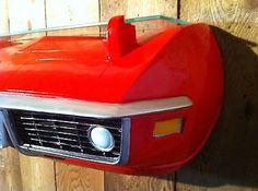 69 Corvette 3-D Wall Shelf (RED)