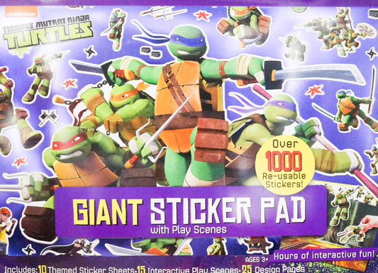 Nickelodeon Bendon Teenage Mutant Ninja Turtles Large Sticker Pad