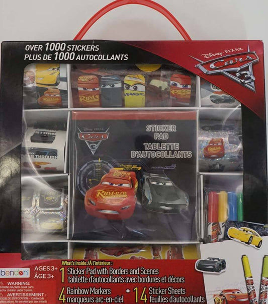 Cars 3 1000 Stickers Activity Box