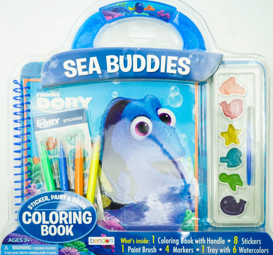 Artistic Studios Disney Finding Dory Storybook Paint And Color Playset
