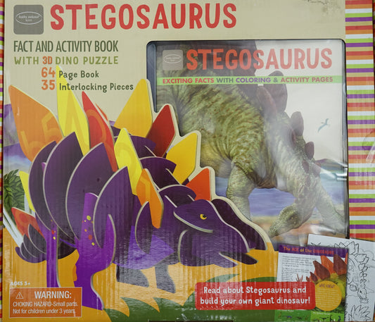 3D Dino Puzzle W/Book Stegosaurus (Stegosaurus : 3D Puzzle And Book)