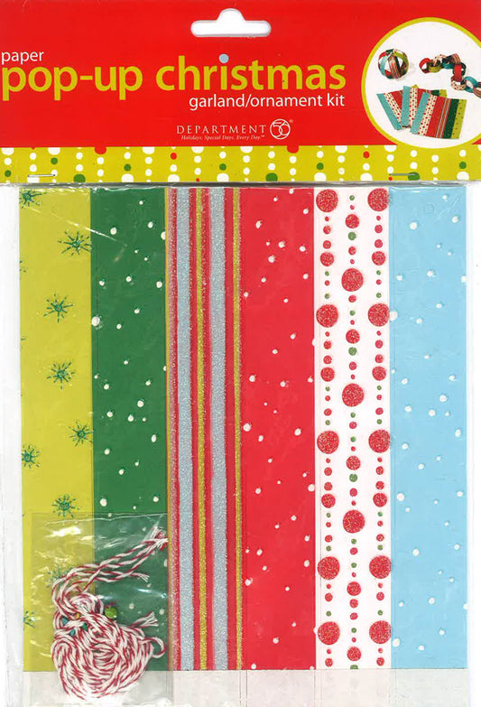 Paper Pop-Up Christmas Garland/Ornament Kit