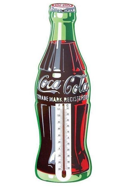 Coca - Cola Contour Bottle Thermometer