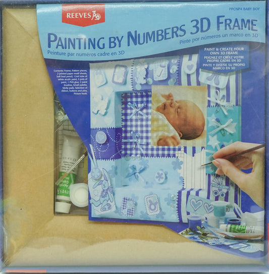 Reeves Painting By Numbers 3D Frame : Baby Boy