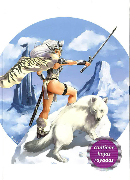 Manga Lobo Blanco (Ruled Notebook)