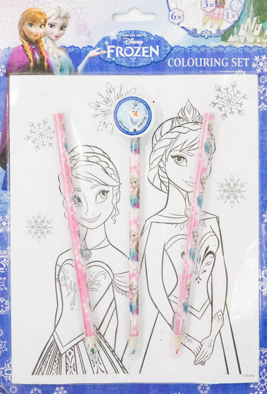Frozen Colouring Set 3 Colour Pencils