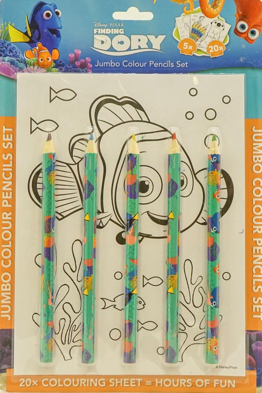 Finding Dory: Jumbo Colour Pencil Set