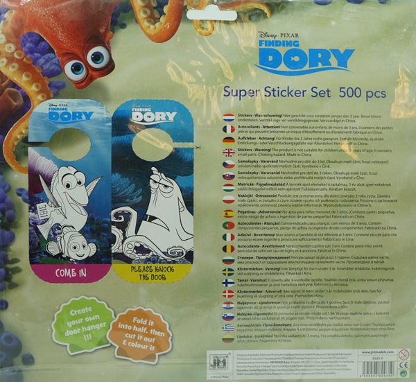 Dory Sticker Finding Dory Super Sticker Set 500 Pieces – BookXcess